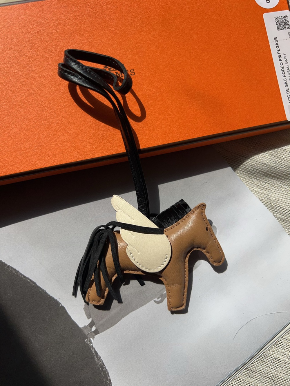HERMES SESAME PEGASE RODEO CHARM PM